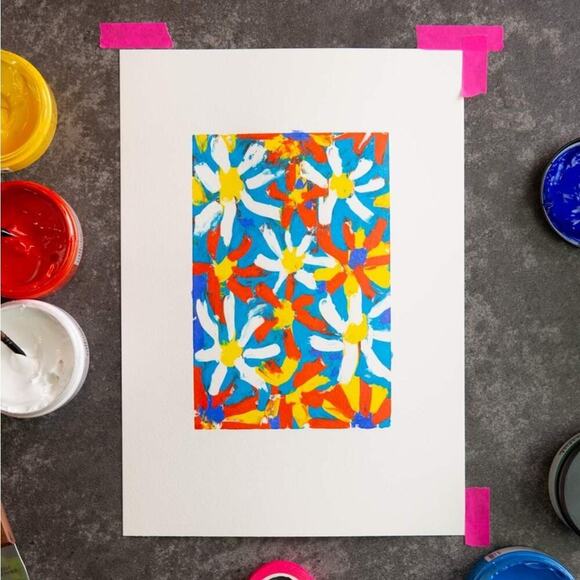 Artful Let's Learn Screen Printing Beginner Screen Printing Art Craft Kit - Picture 5 of 7